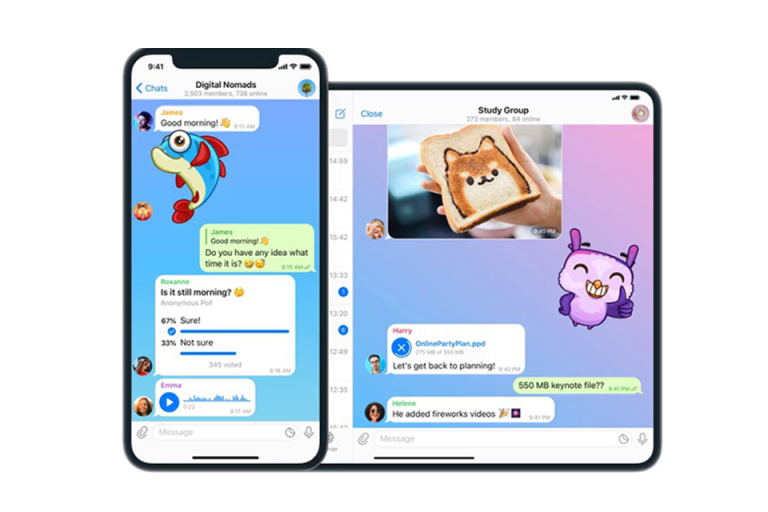 Telegram iPhone 与 iPad 版本